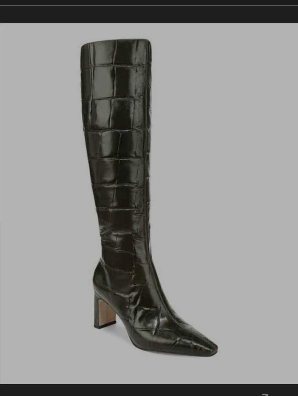 SAM EDELMAN NWT REAL LEATHER DARK OLIVE WIDE CALF KNEE HIGH BOOTS 9.5